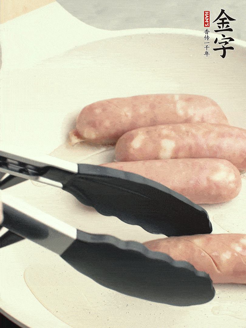 金字烤腸切花刀煎熟。