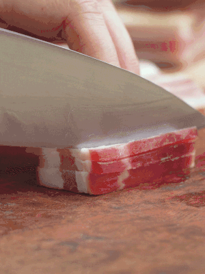 金字淡咸肉切絲。