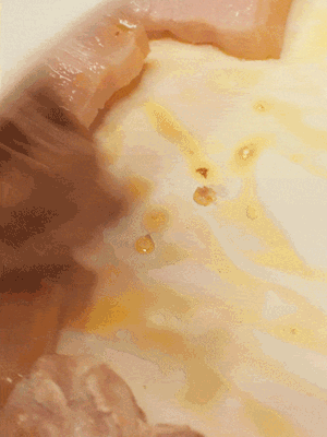 另起一鍋，將咸肉、鮮肉 翻炒出香味