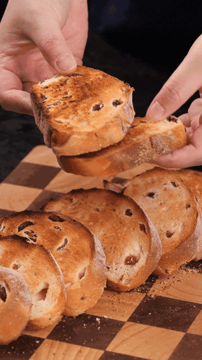 歐包切片，復(fù)烤烤脆